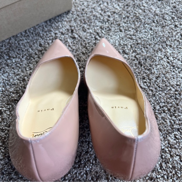 NEW Louboutin Corneille Nude Patent Heels - Picture 4 of 10